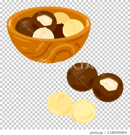 澳洲堅果放入碗中 118640064