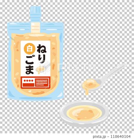 パック入りのねり白ごま 118640104