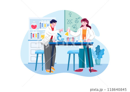 Medical Research Team Working On Lab Medical Research Team Working On Lab 118640845
