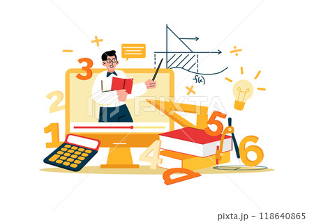 Online Lecturer Teaching Maths Online Lecturer Teaching Maths 118640865
