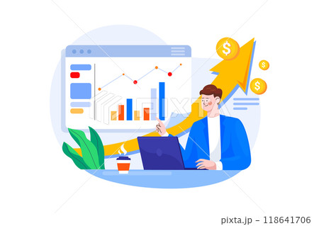Covid 19 Rules Illustration concept on white background Covid 19 Rules Illustration concept on white background 118641706