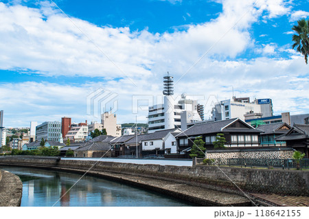 長崎の観光名所の出島 長崎の観光名所の出島 118642155