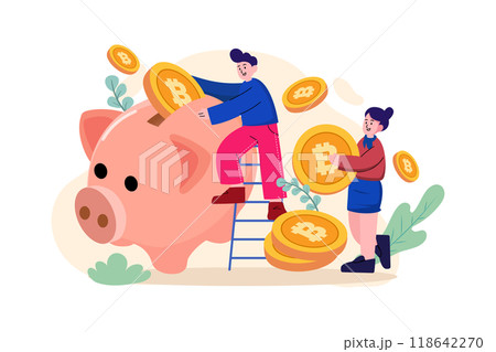 Crypto Saving 118642270