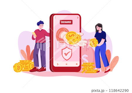 Cryptocurrency Exchange Cryptocurrency Exchange 118642290