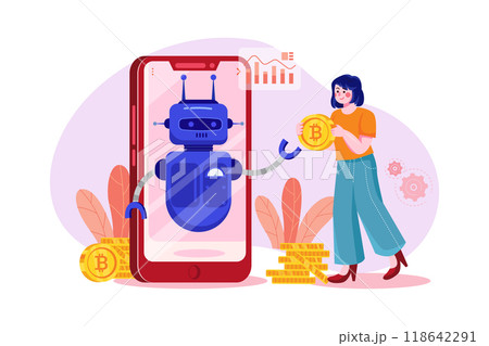 Cryptocurrency Trading Bot 118642291