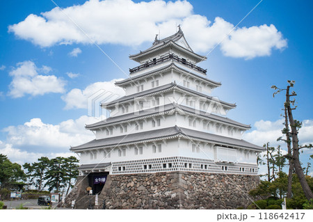 島原市内にある島原城 118642417
