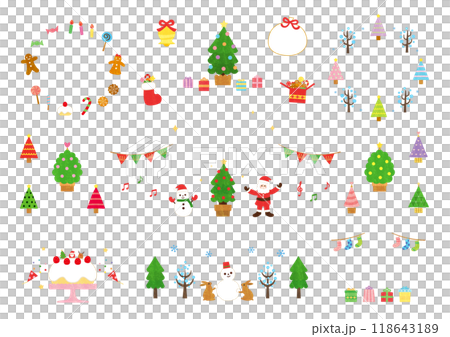 2024年聖誕節圖片素材集（無文字） 118643189