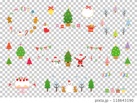 2024年聖誕節圖片素材合集無文字向量 118643190