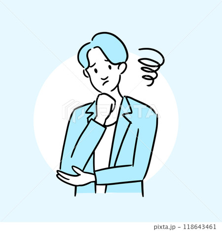 悩むビジネスマン 118643461
