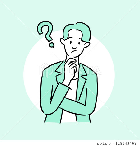 悩むビジネスマン 118643468