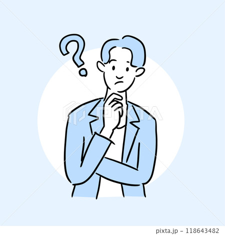 悩むビジネスマン 118643482