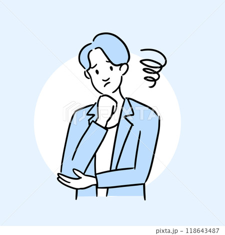 悩むビジネスマン 118643487