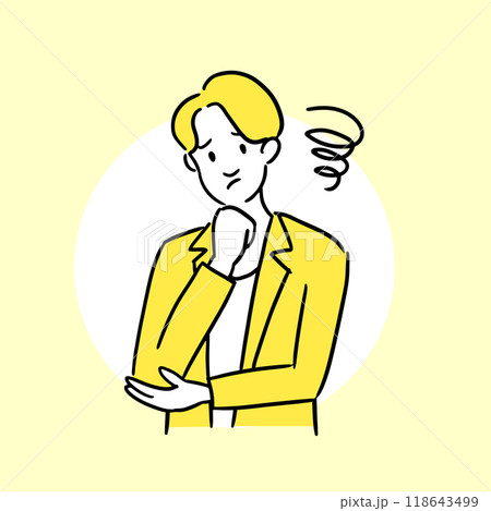 悩むビジネスマン 118643499