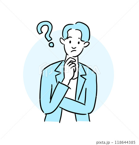 悩むビジネスマン 118644385