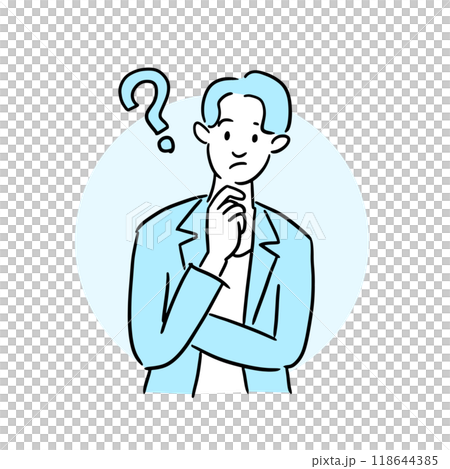 悩むビジネスマン 118644385