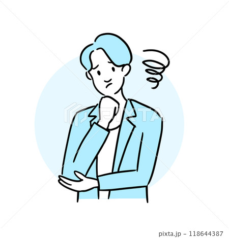 悩むビジネスマン 118644387