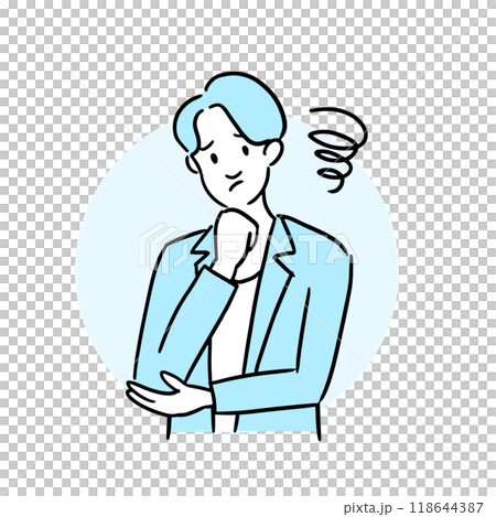 悩むビジネスマン 118644387