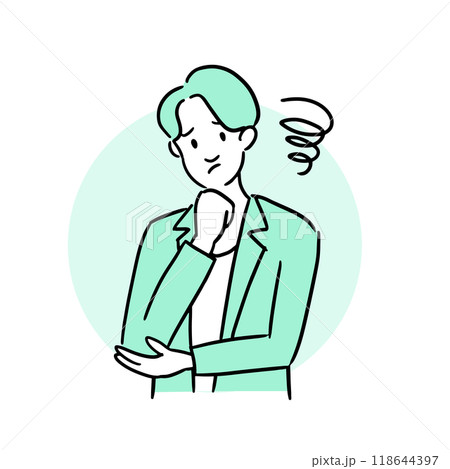 悩むビジネスマン 118644397