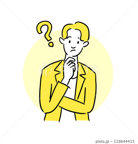 悩むビジネスマン 118644415