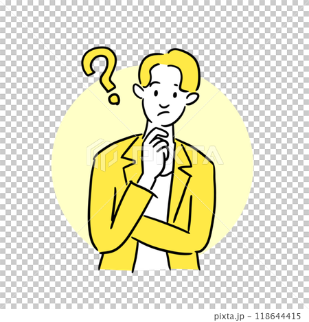 悩むビジネスマン 118644415
