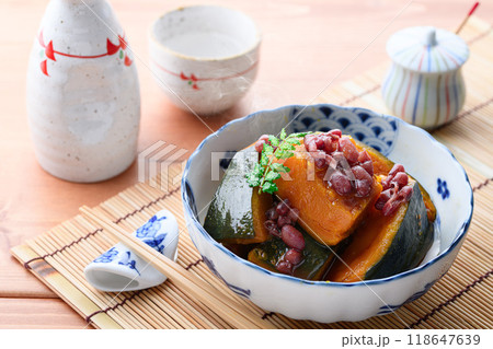 郷土料理 かぼちゃ いとこ煮 （ 従兄弟煮 ） 118647639