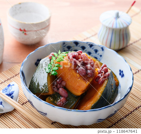 郷土料理 かぼちゃ いとこ煮 （ 従兄弟煮 ） 118647641