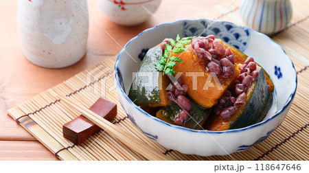 郷土料理 かぼちゃ いとこ煮 （ 従兄弟煮 ） 118647646