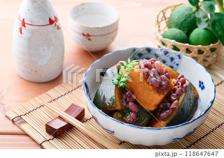 郷土料理 かぼちゃ いとこ煮 （ 従兄弟煮 ） 118647647