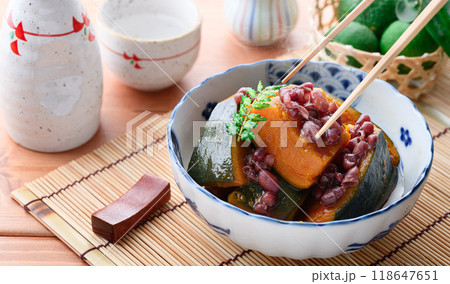 郷土料理 かぼちゃ いとこ煮 （ 従兄弟煮 ） 118647651