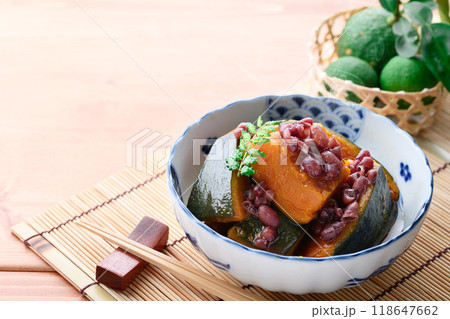 郷土料理 かぼちゃ いとこ煮 （ 従兄弟煮 ） 118647662