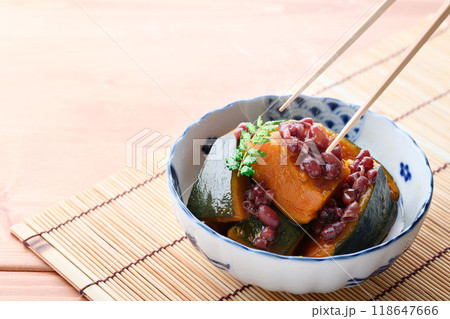 郷土料理 かぼちゃ いとこ煮 （ 従兄弟煮 ） 118647666