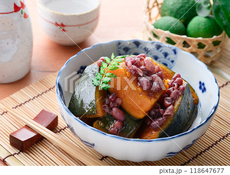 郷土料理 かぼちゃ いとこ煮 （ 従兄弟煮 ） 118647677