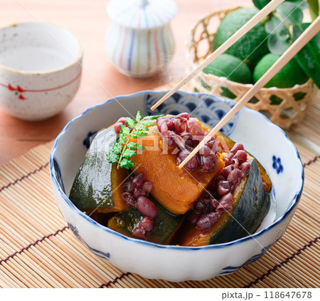 郷土料理 かぼちゃ いとこ煮 （ 従兄弟煮 ） 118647678