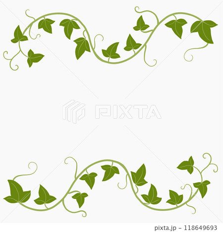 Floral ivy drawing decorative ornament flat design. 118649693