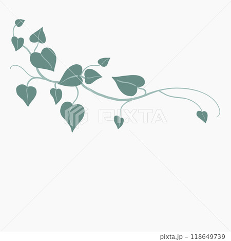 Floral ivy drawing decorative ornament flat design. 118649739