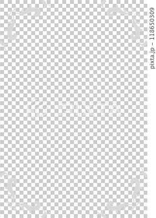 Matte silver arabesque pattern on the four corners Matte silver arabesque pattern on the four corners 118650309