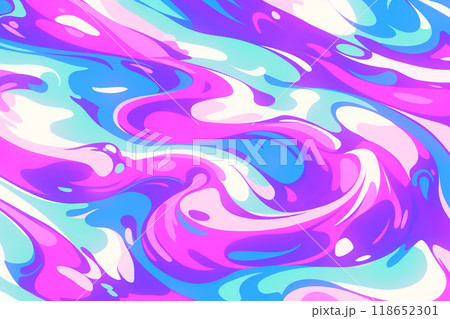 流動的で幻想的なマーブル模様の背景 118652301