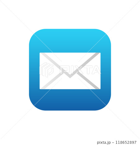 Mail application for mobile phone. Email icon in modern style. Mail application for mobile phone. Email icon in modern style. 118652897