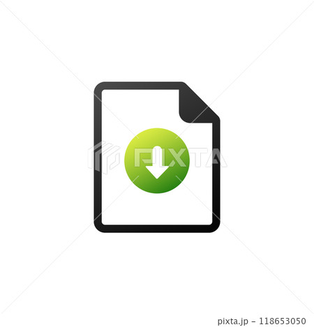 Download document data icon. 118653050