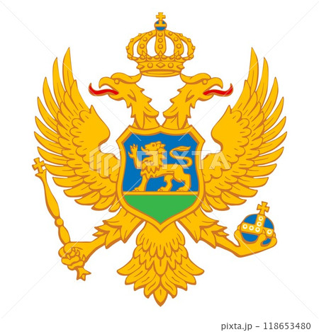 Montenegro element flag national material design 118653480