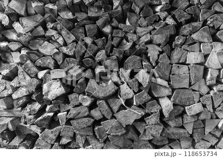薪の山(テクスチャ) 薪の山(テクスチャ) 118653734