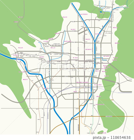 京都の地図＿2024 118654638