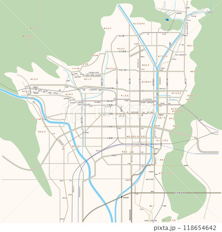 京都の地図＿2024 118654642