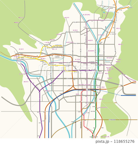 京都の地図＿2024 118655276
