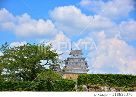 《兵庫県》姫路城大手門から見る天守閣 118655370