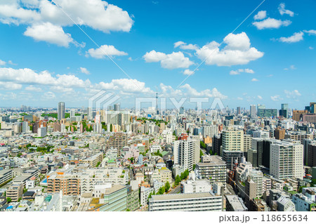 【東京都】スカイツリーのある都市風景 118655634