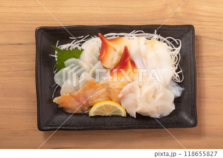 貝づくし 刺身盛り合わせ 貝づくし 刺身盛り合わせ 118655827