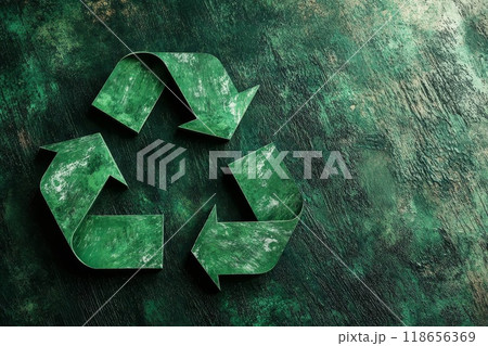 Green recycle symbol icon environment background. Green recycle symbol icon environment background. 118656369