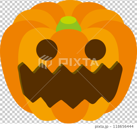 萬聖節南瓜矢量圖 118656444