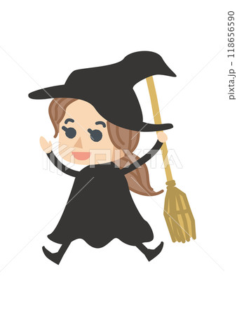 ハロウィンのコスプレをする子供 118656590